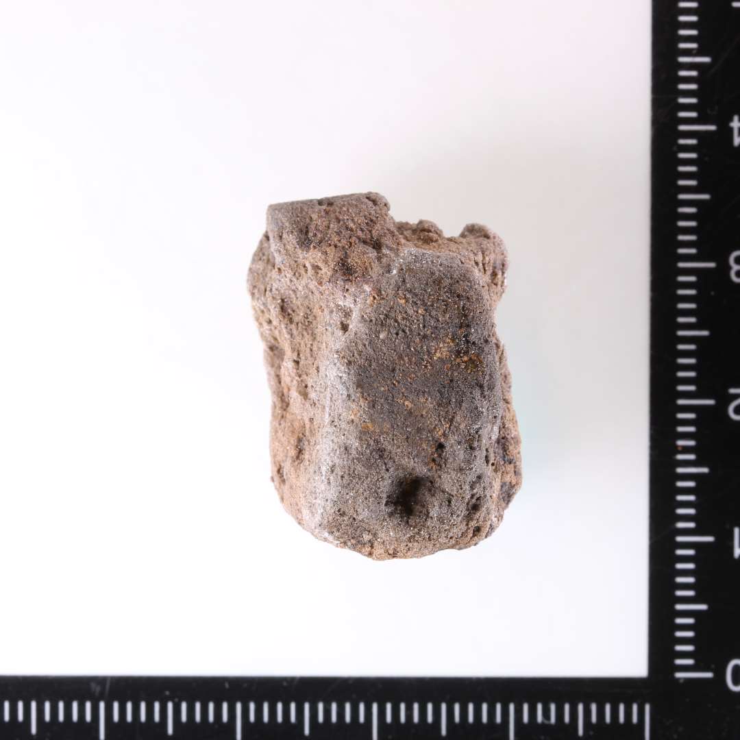 St�beformsfragment med aftryk. Udefin�rbart, Sort