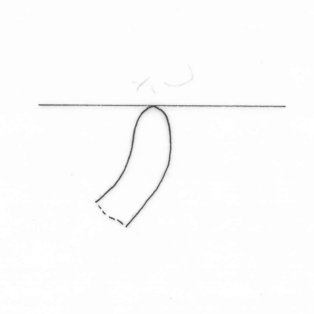 4 mundingsrandsk�r af gr�t og brunligt magret lergods fra kar med glat udadb�jet rand med meget svag halsmarkering. Gr. 4.