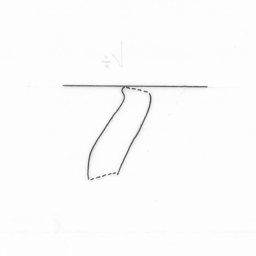 8 skuldersk�r af gr�t og gr�brunt, magret lergods fra kar med udadb�jet rand. Gr. 4.