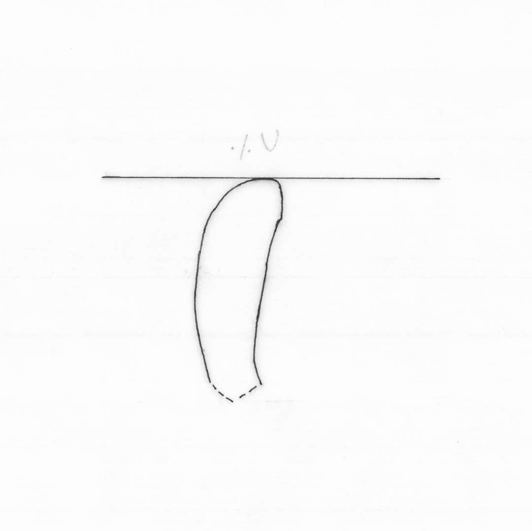 4 randsk�r af gr�br�ndt, grovt magret, med afrundet rand. Gruppe 4.