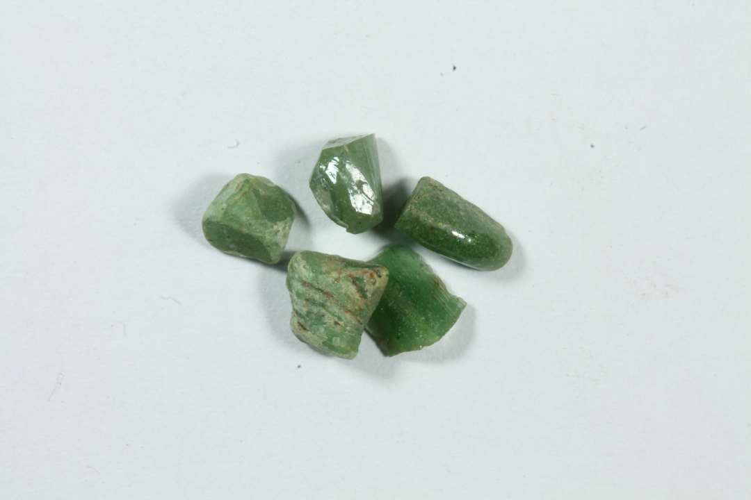 5 stk. splint, uigennemsigtig gr�n