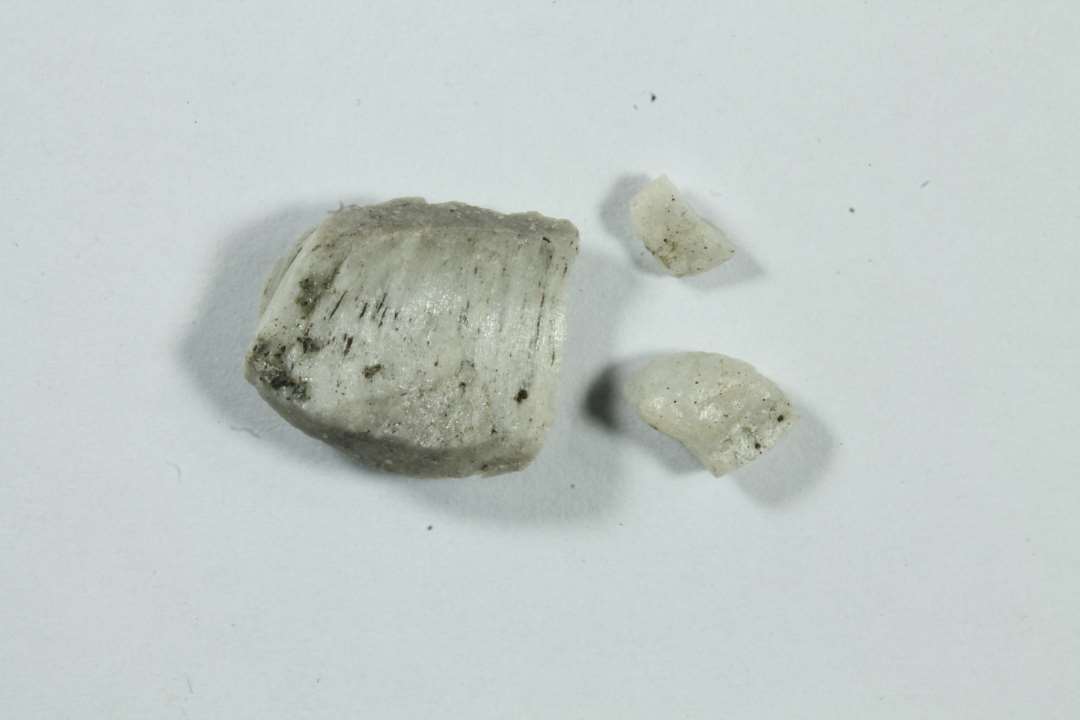 3 stk. splint, hvidgr�, uigennemsigtig