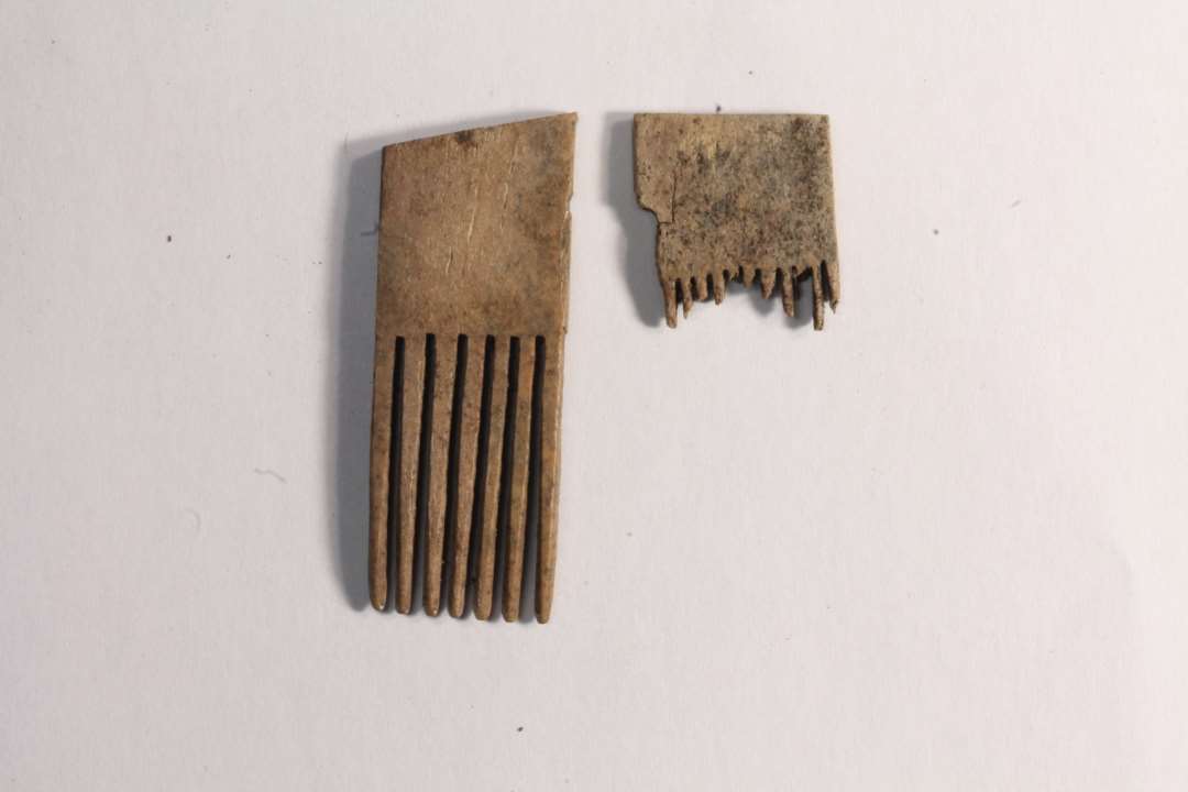 2 tandstykker med h.h.v. fine og grove t�nder