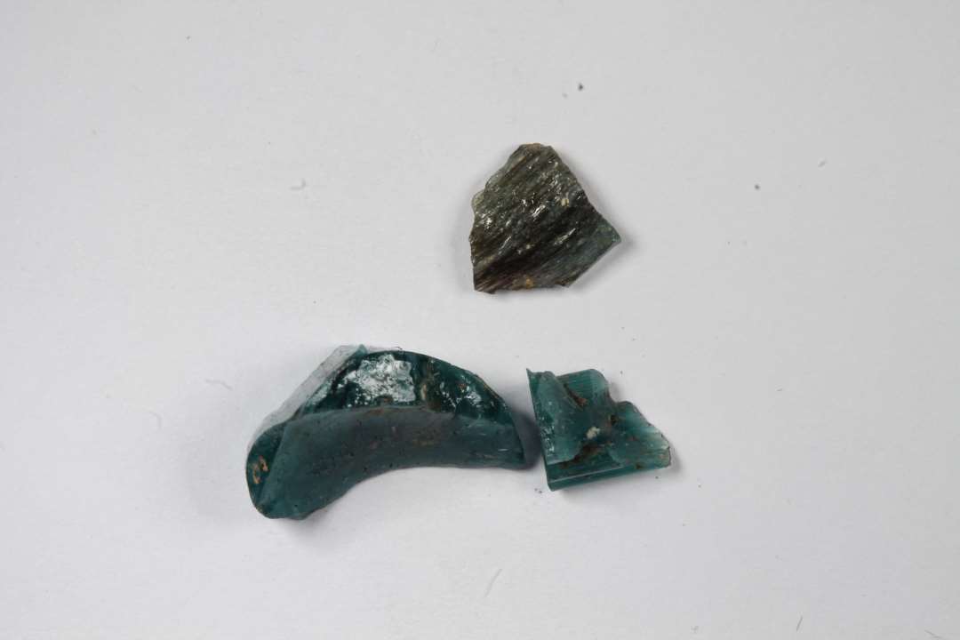 3 stk. splint, halvgennemsigtig gr�n