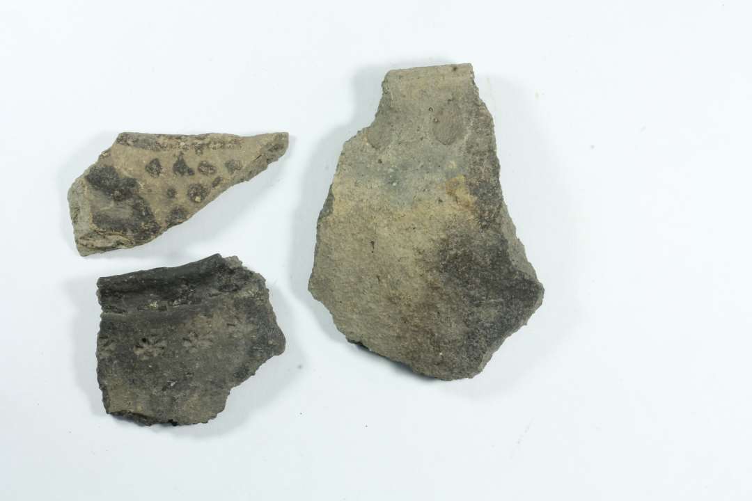 12 randsk�r, halvkugle, heraf 2 stk. med stempler, 1 stk. med fingergruber