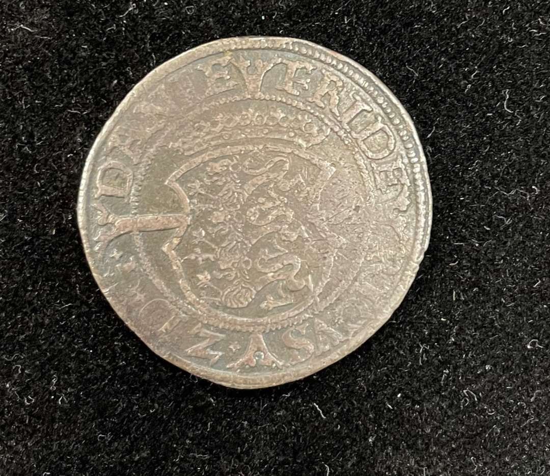 S�lvmynt, 1 marck Danske 156(2), Fredericus D.G. Danie - Norwegie. Slavo.Gotor.Q.Rex.