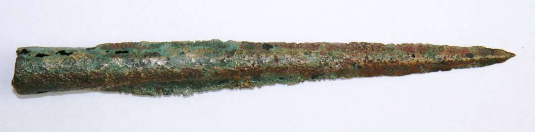 Bronzespydspids. 21,5cm. lang. 